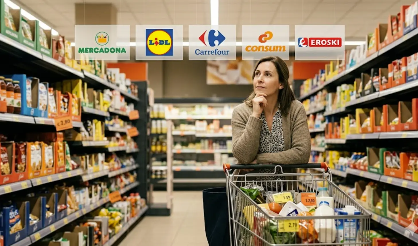 Comparativa supermercados marzo 2026