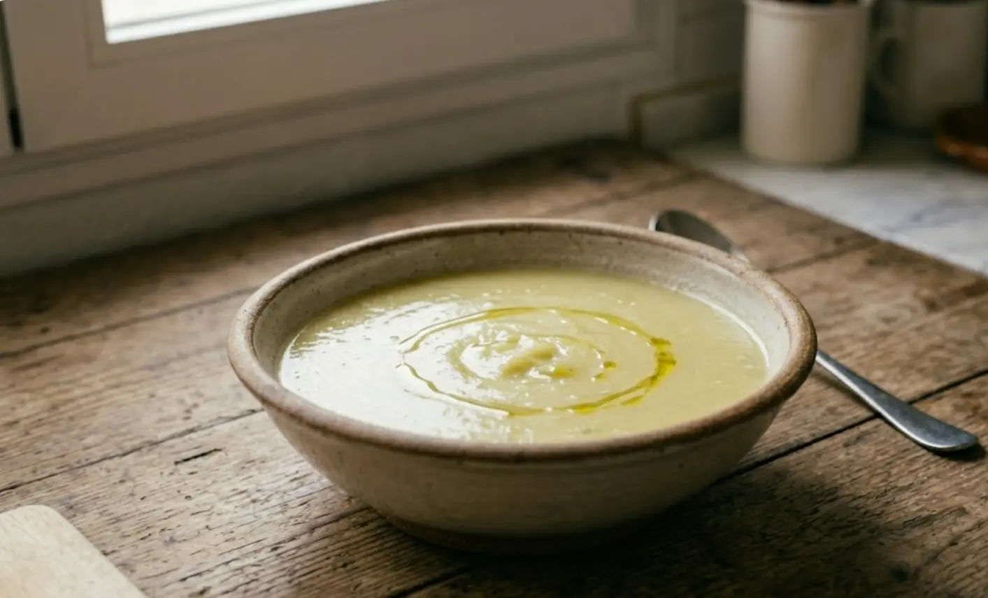 Crema de puerro y patata, la receta más económica y reconfortante de febrero 2026