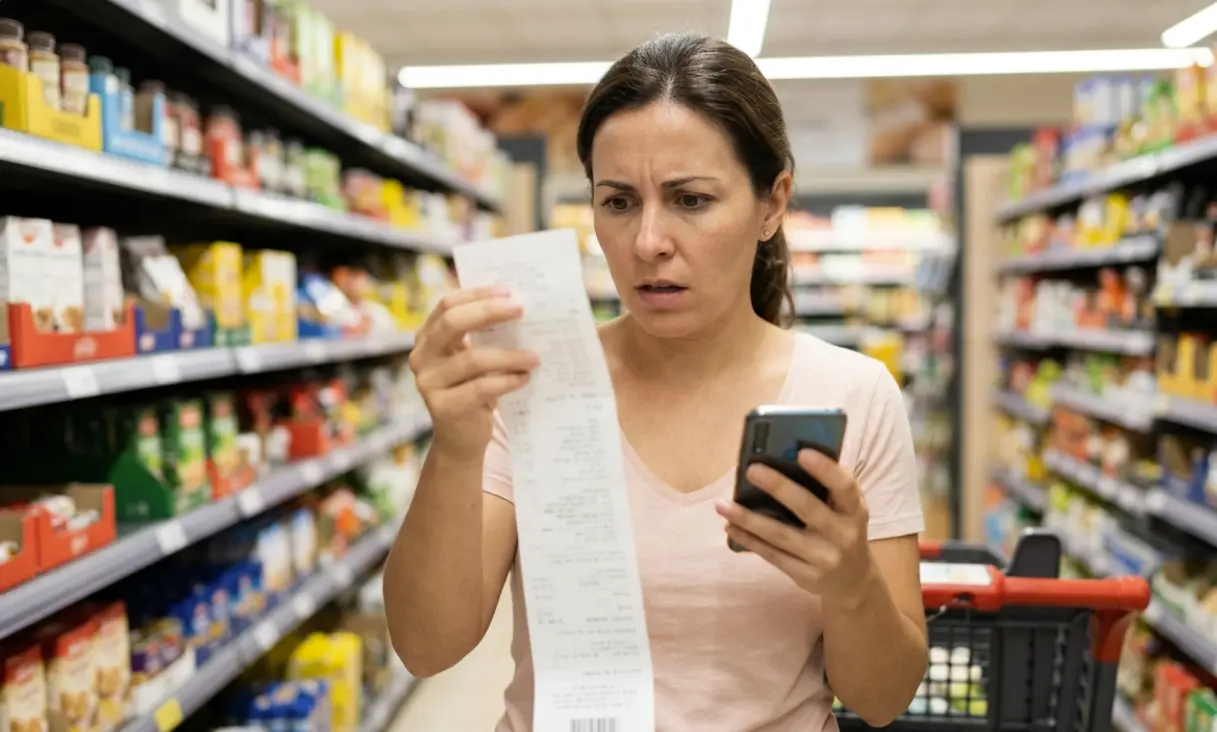 Ticket compra supermercado