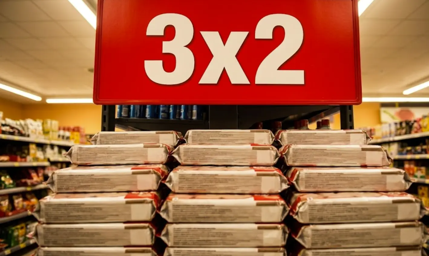 3x2 supermercado trampa
